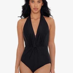 MAGICSUIT NWT $170 Joelle chromatique one piece swimsuit black‎ 14 M L
